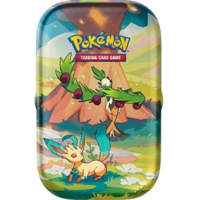 Vibrant Paldea - mini tin - Arboliva & Leafeon - Pokemon kort